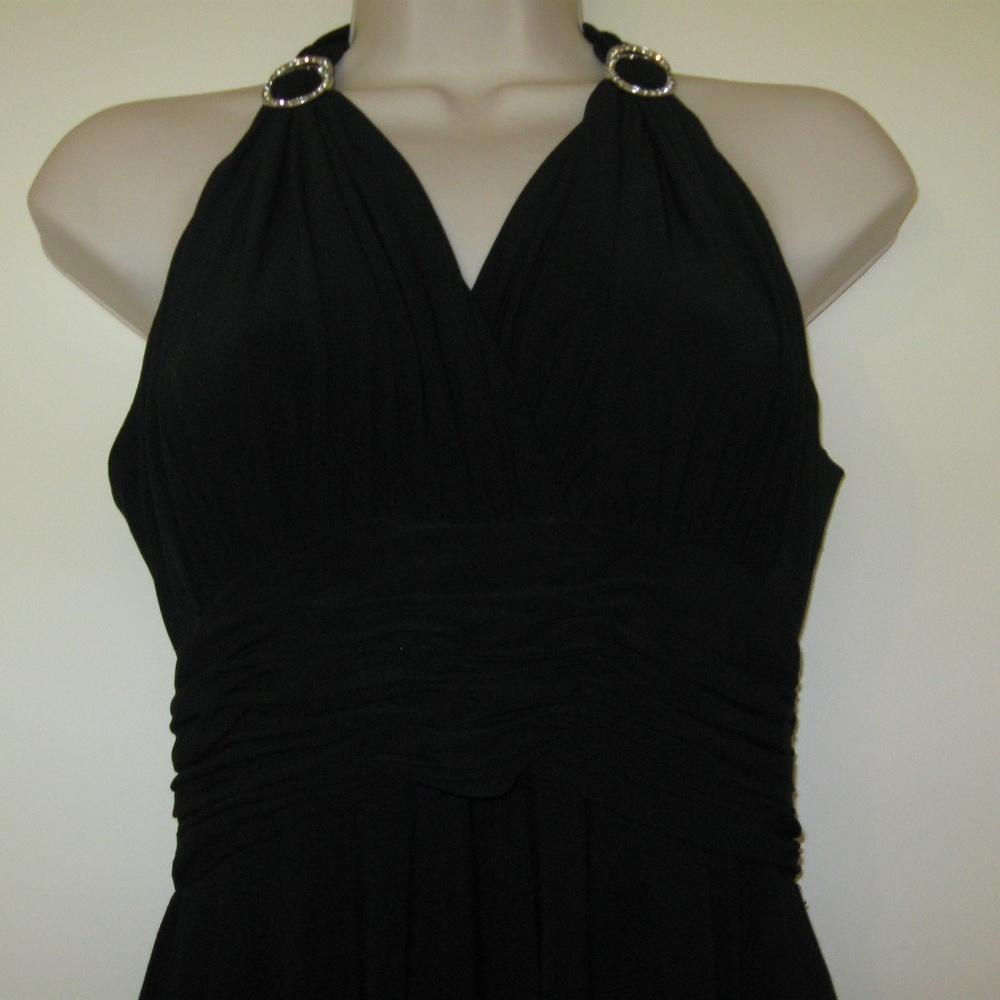 NEW STRETCY EVAN PICONE CLASSIC BLACK DRESS 4P - Picture 5 of 8